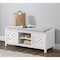 Alaterre Furniture Coventry 45"W Wood Storage Bench with Cushion ANCT05WH - alternate 1